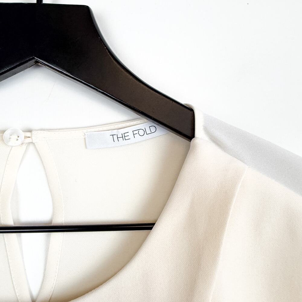 The Fold London Silk Stretch Layered Flowy Blouse… - image 5